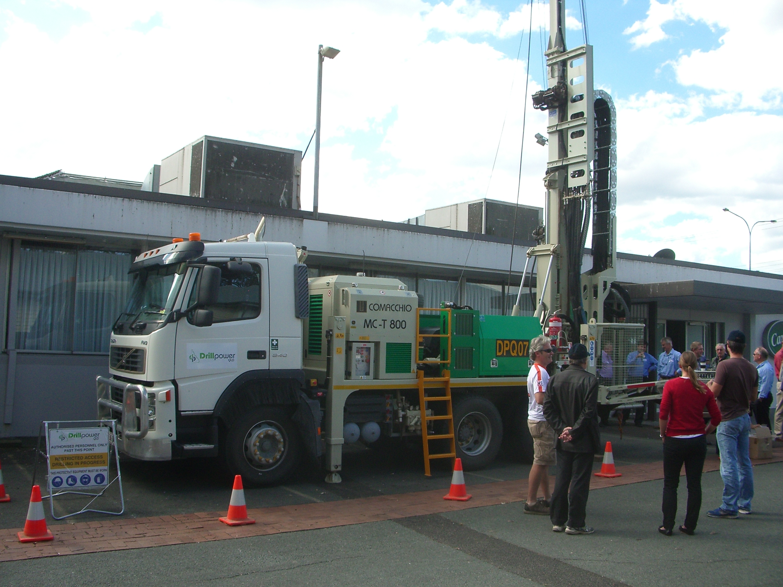 A drillpower rig on display at the Drilling for Geology seminar in Brisbane recently