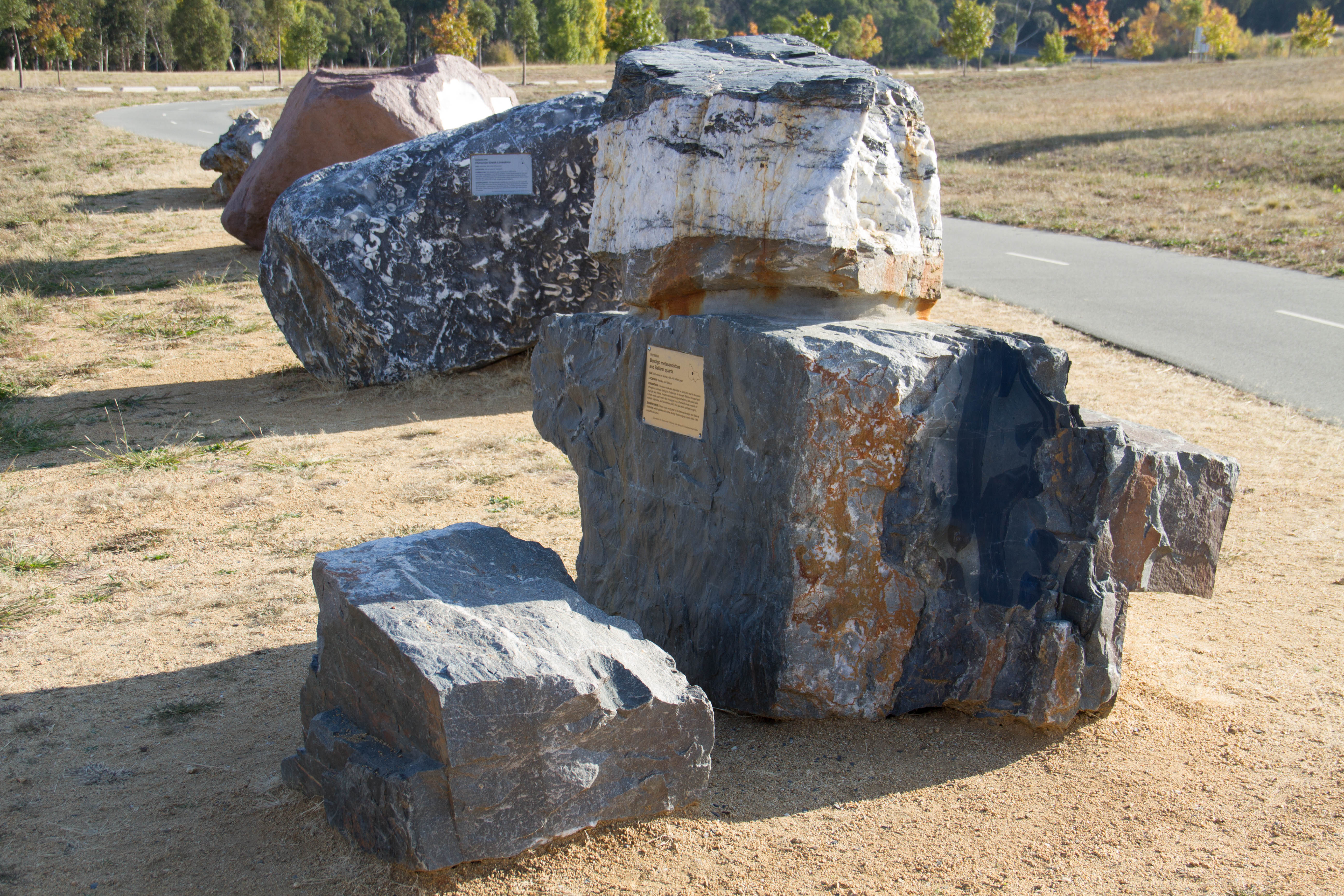 Bendigo metasandstone and Ballarat quartz from Victoria's goldfields