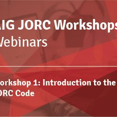 JORC CODE WORKSHOP WEBINARS -  Workshop 1: Introduction to the JORC Code